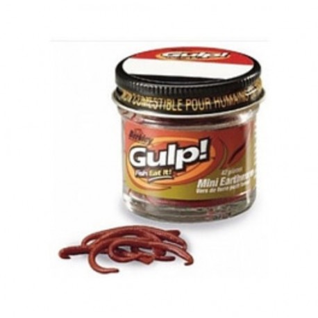 Силикон Berkley GMEW-RDW GULP! Mini Earthworms 2.5cm Червь красный