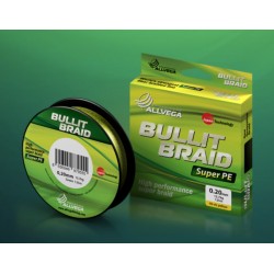 Плетеный шнур ALLVEGA BULLIT BRAID 135m Hi-Vis Yellow 0.26мм