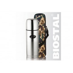 Термос Biostal "Охота" NBP-750В 0,75л (узк. горло, резьба,кам чехол)