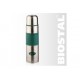 Термос Biostal NB-1000 P-G 1,0л (узкое горло, цв. силик. вставка) Зеленый