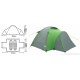 Палатка туристическая CAMPACK-TENT Hill Explorer 2